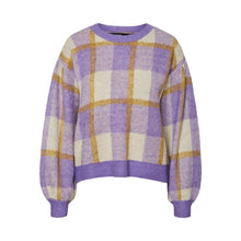Load image into Gallery viewer, Hyacinth Checkered Pullover Sweater
