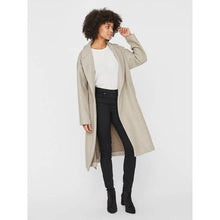 Load image into Gallery viewer, long belted jacket, silver mink, closet staple, timeless style, coat, midi coat, outerwear, winter coat, classic, chic
